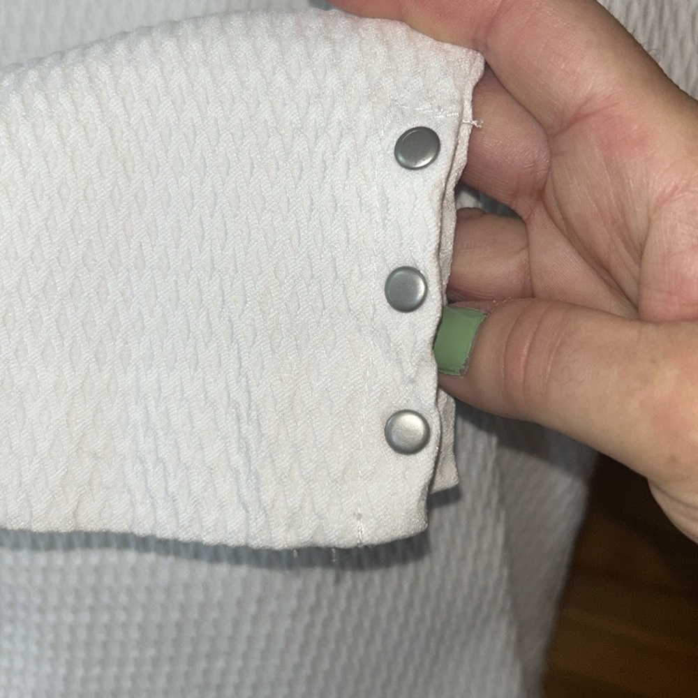 Van Heusen Stretch Extensible White Patterned Leg… - image 3